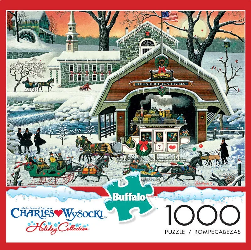Buffalo Games Charles Wysocki Twas the Twilight Before Christmas puslespil 1000 brikker