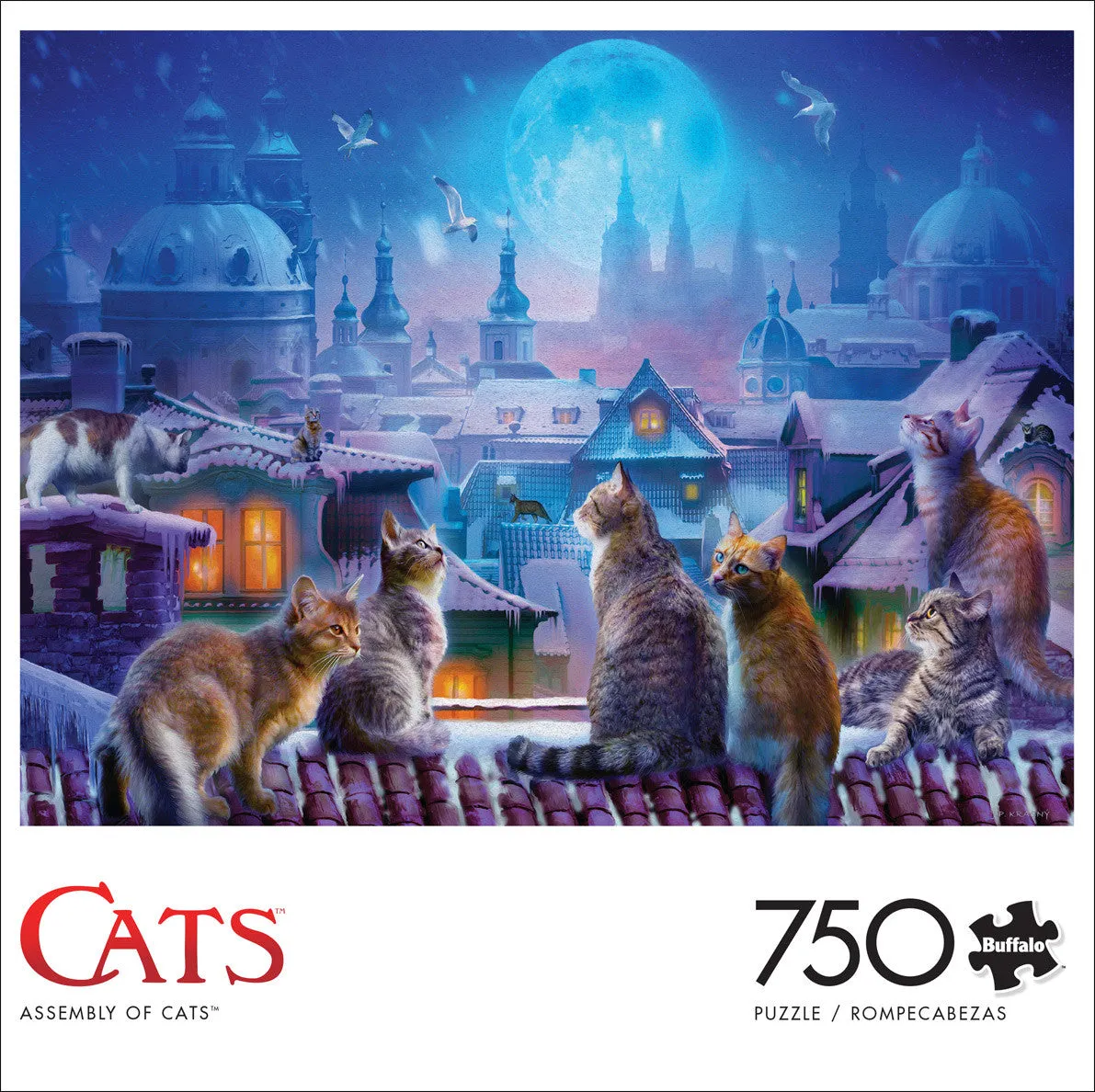 Buffalo Games Cats Assembly of Cats puslespil 750 brikker katte
