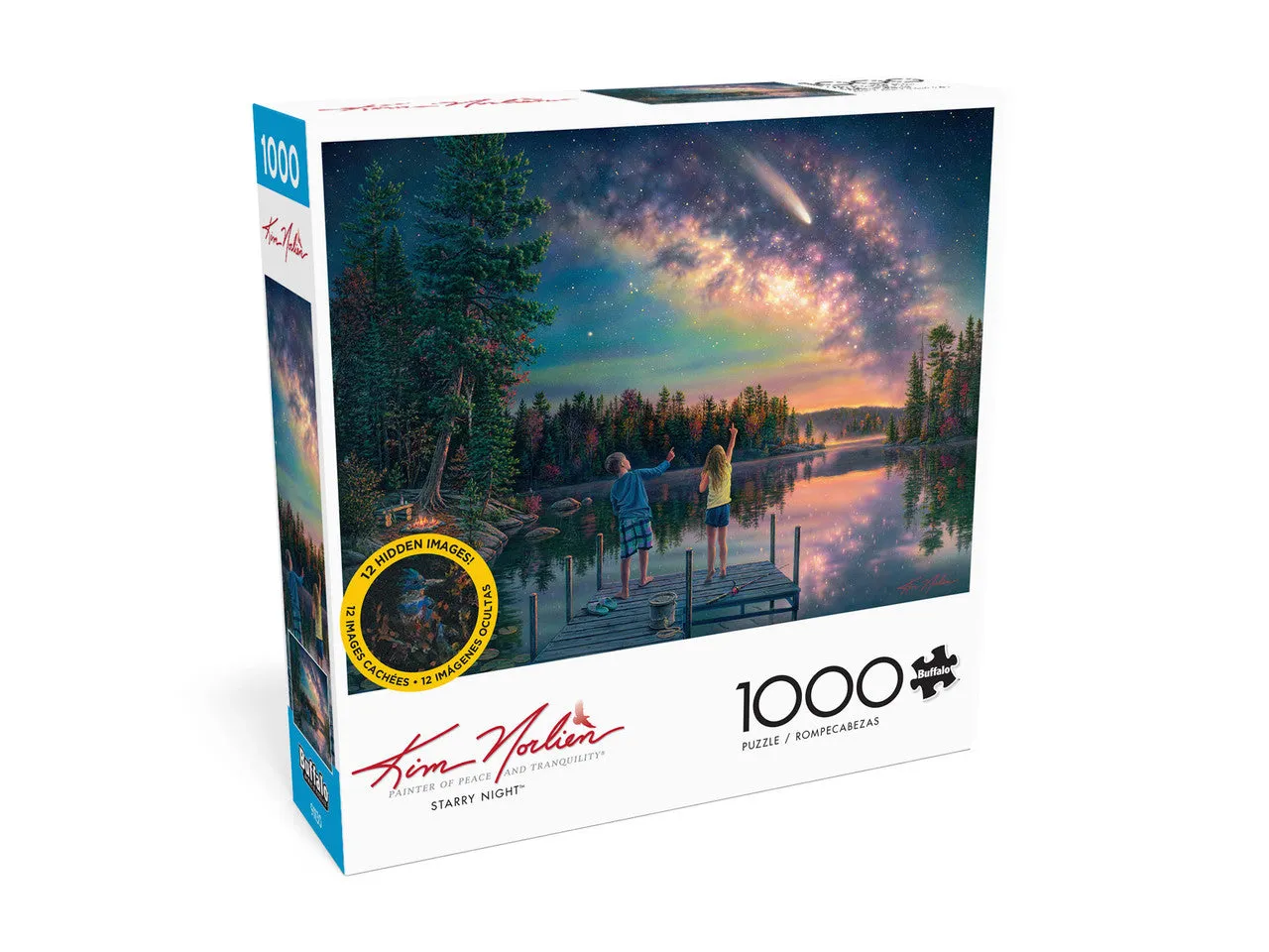 Buffalo Games Kim Norlien Starry Night puslespil 1000 brikker stjerner