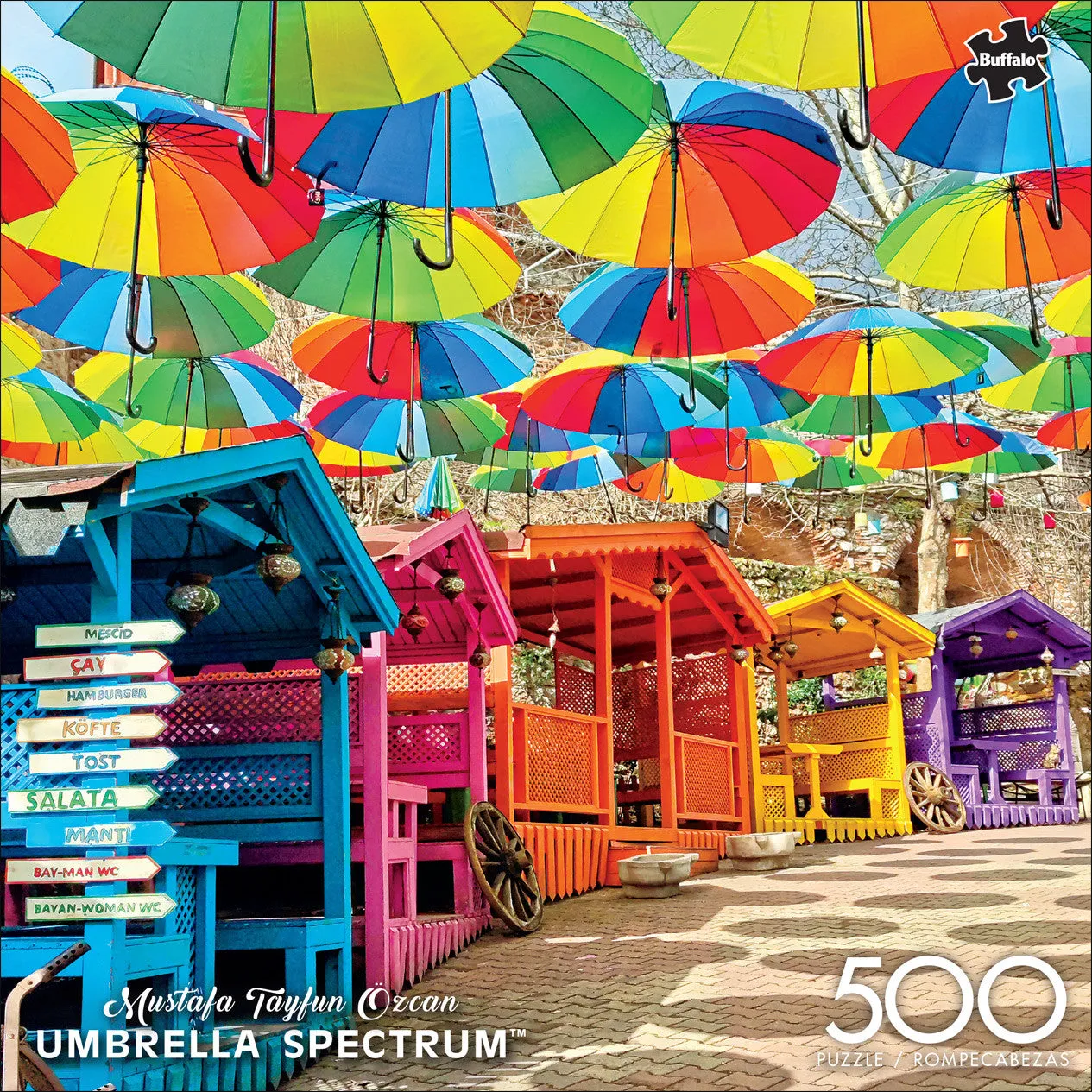 Buffalo Games Umbrella Spectrum puslespil 500 brikker regnbue