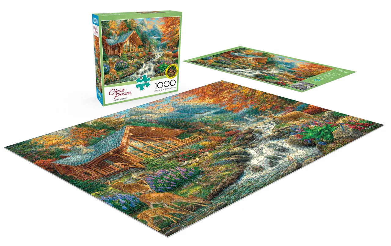 Buffalo Games Chuck Pinson Alpine Serenity puslespil 1000 brikker