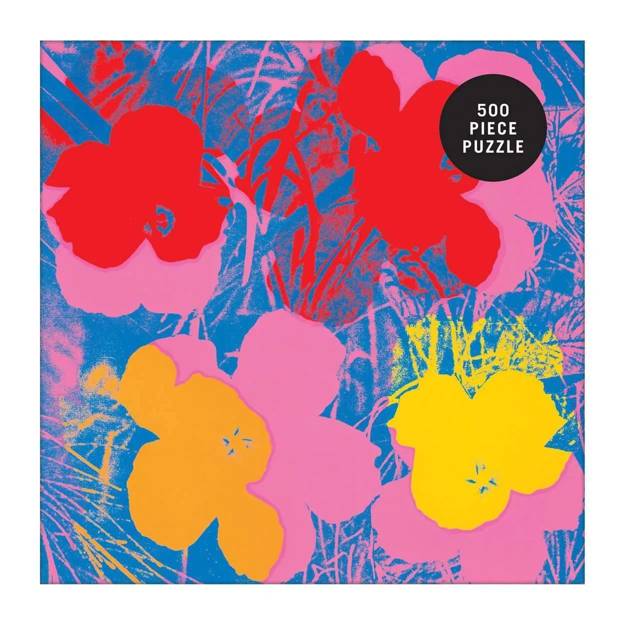 Galison Andy Warhol Flowers puslespil 500 brikker blomster