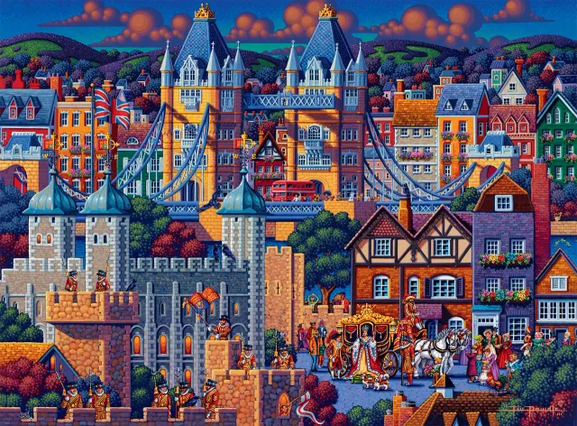 Buffalo Games Eric Dowdle London Tower puslespil 1000 brikker