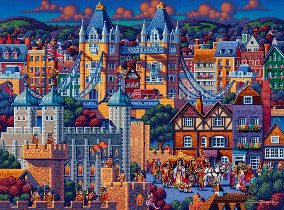 Buffalo Games Eric Dowdle London Tower puslespil 1000 brikker