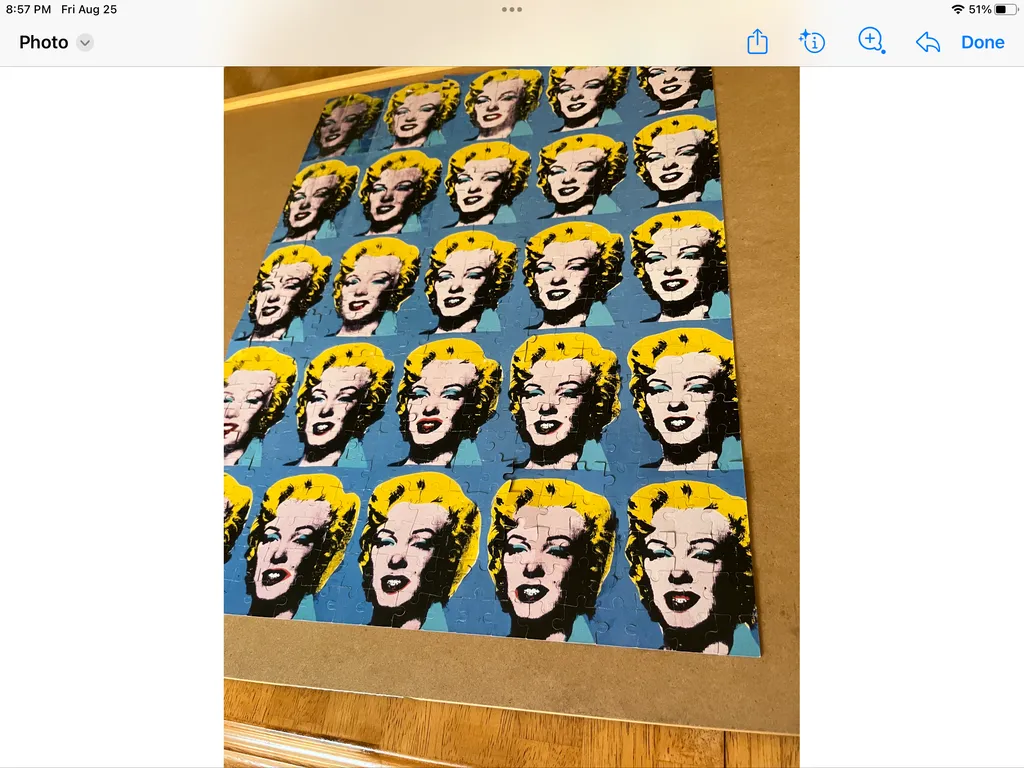 Good Puzzle Co. Warhol Marilyn puslespil 500 brikker dobbeltsidet