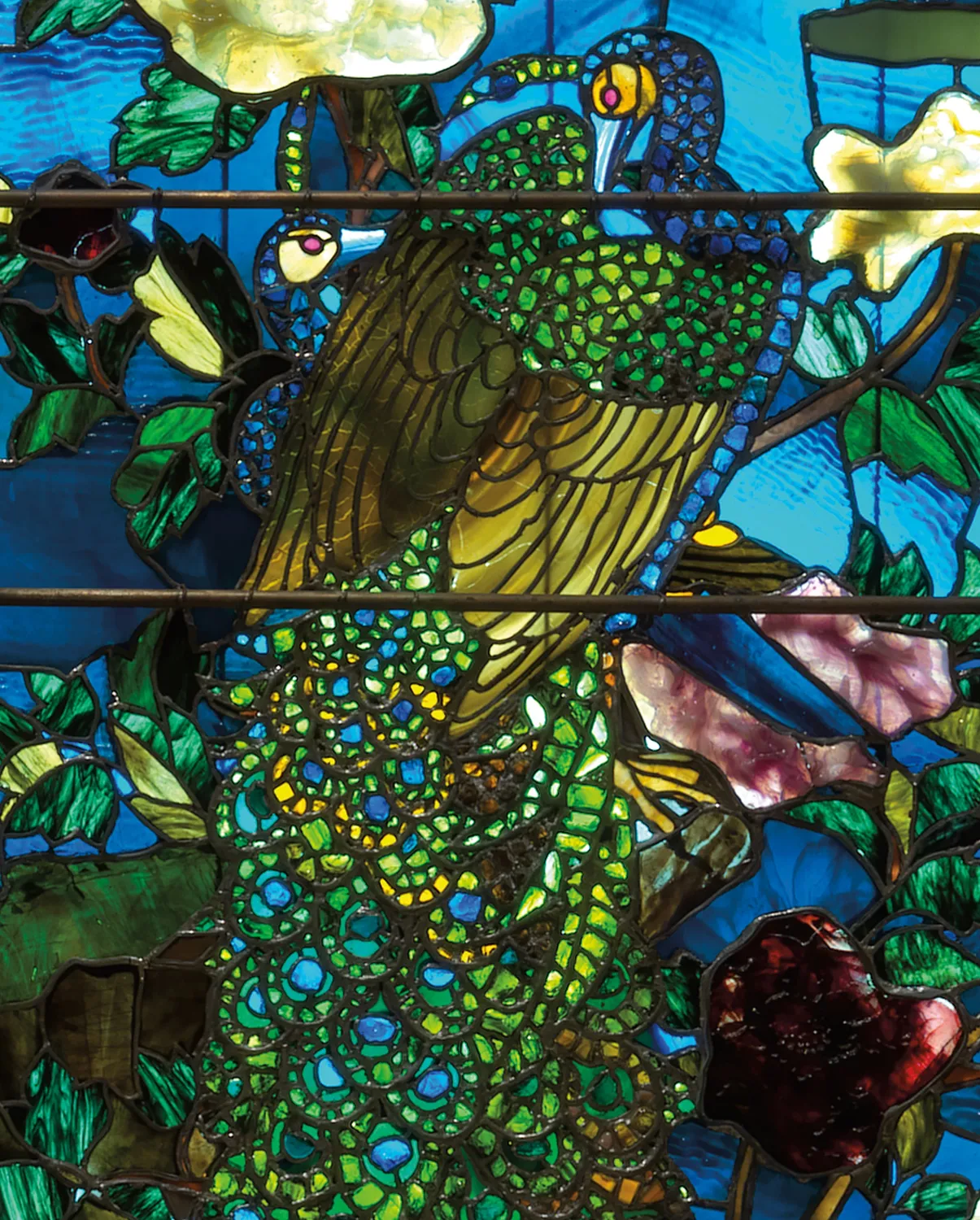 Pomegranate John La Farge Peacocks bogmærke blomst