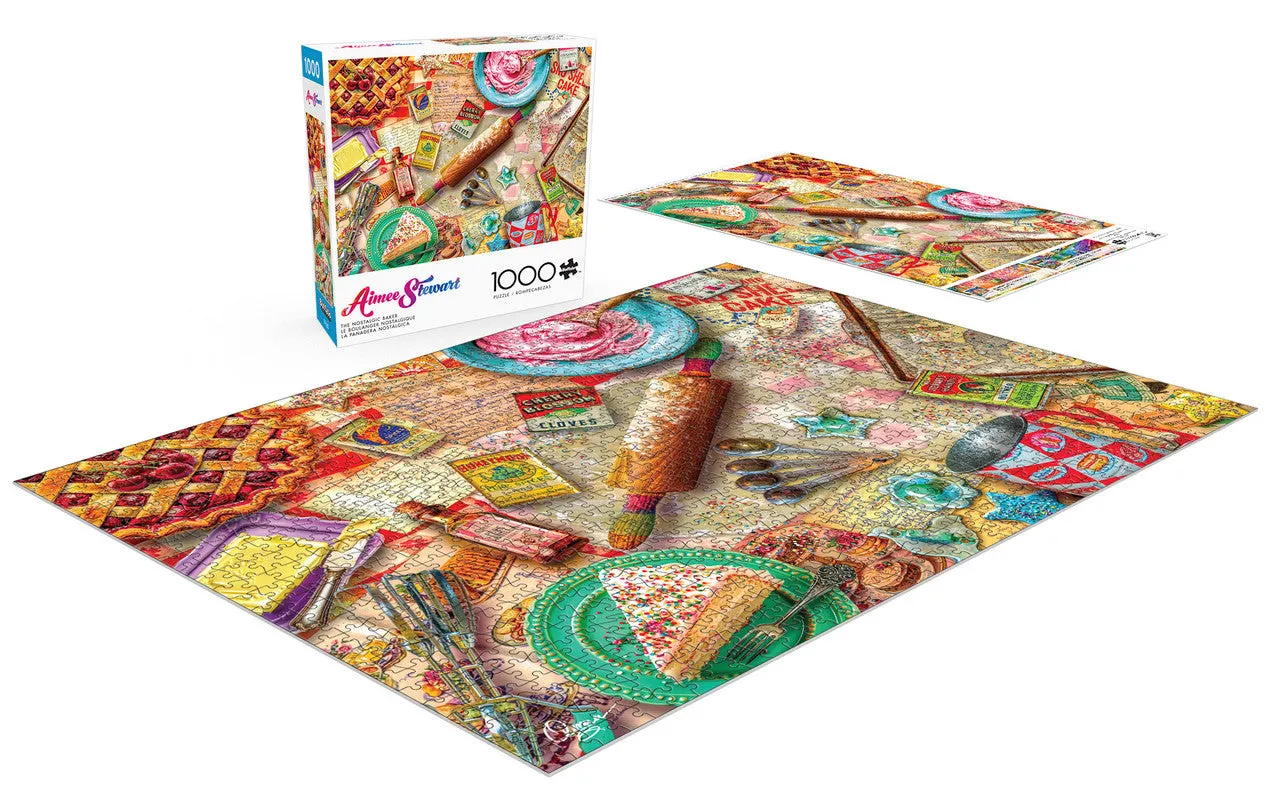 Buffalo Games Nostalgic Baker puslespil 1000 brikker kage
