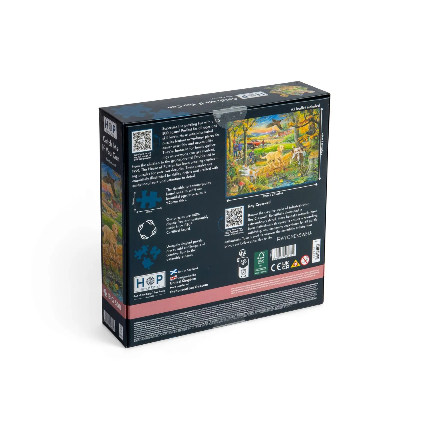 House of Puzzles BIG Catch Me If You Can puslespil 500 brikker dyr