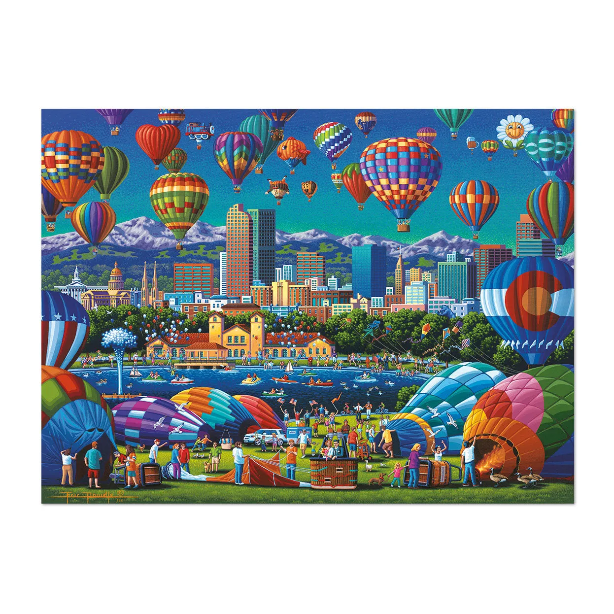 Buffalo Games Sapphire Select Balloon Spectacular puslespil 1000 brikker