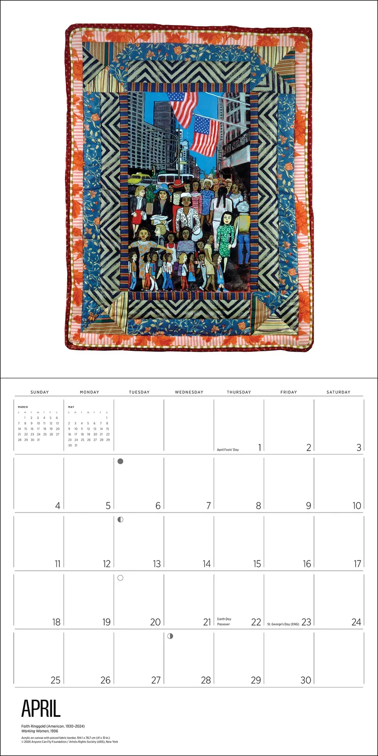 Pomegranate Faith Ringgold 2027 vægkalender kunst