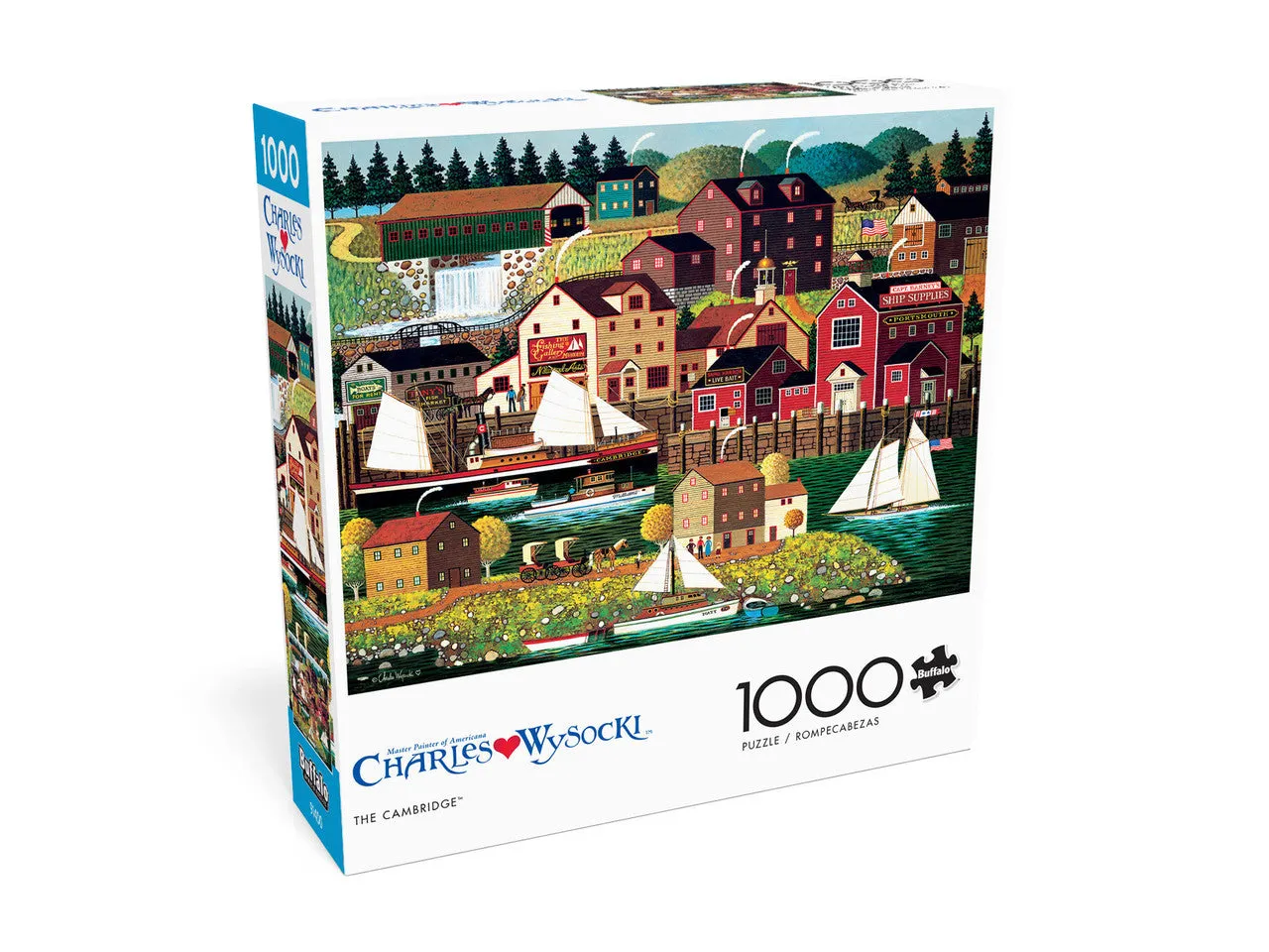 Buffalo Games Charles Wysocki The Cambridge puslespil 1000 brikker