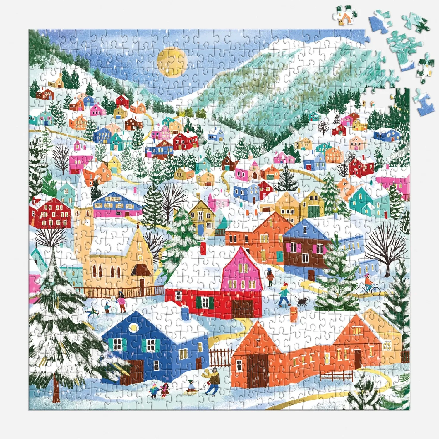 Good Puzzle Co. Swiss Alpine Village 500 puslespil foil