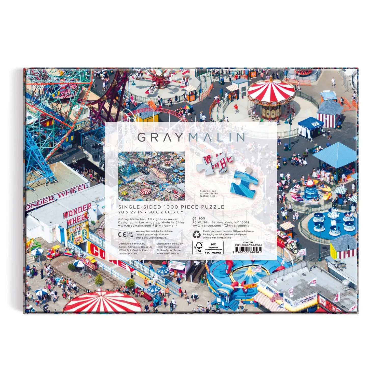 Galison Gray Malin Coney Island puslespil 1000 brikker foto