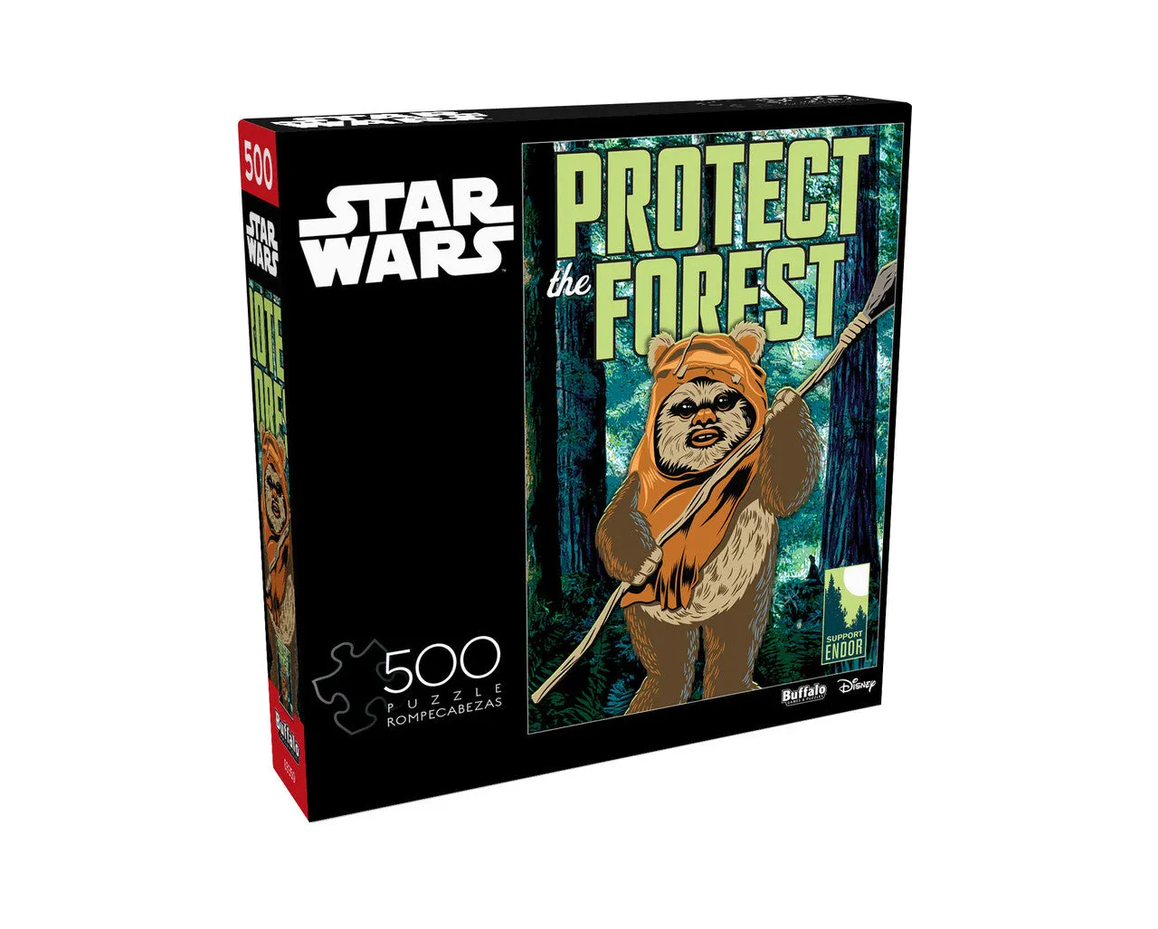 Buffalo Games Star Wars Protect the Forest puslespil 500 brikker ewok