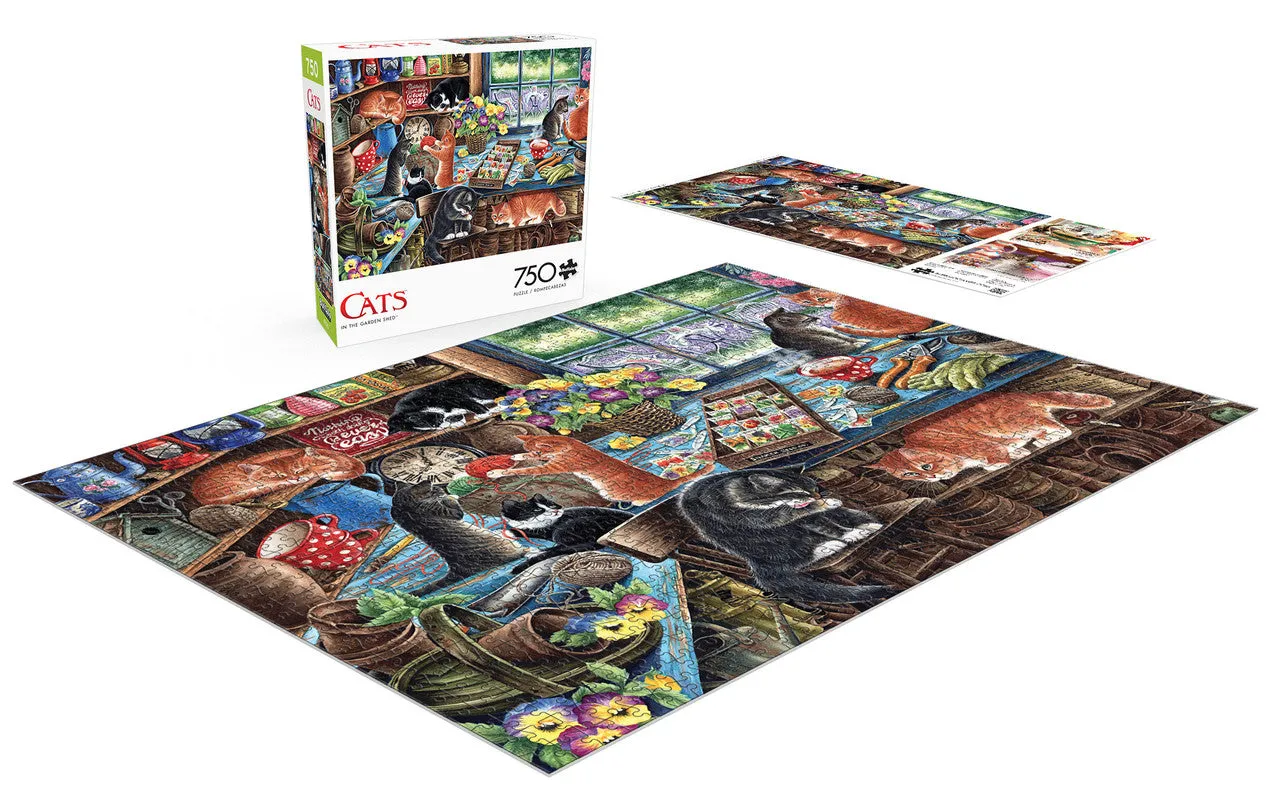 Buffalo Games In the Garden Shed puslespil 750 katte