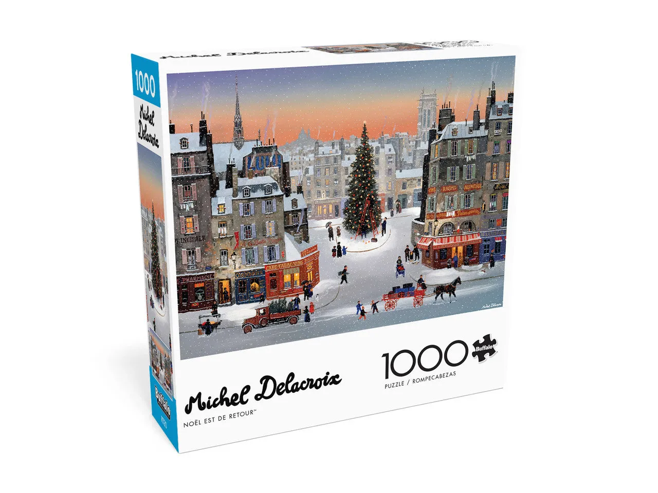 Buffalo Games Michel Delacroix Noël est de Retour puslespil 1000 brikker jul