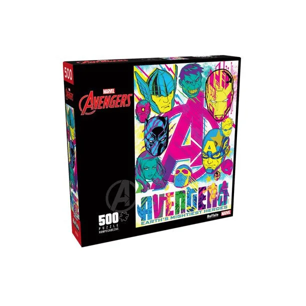 Buffalo Games Marvel Earths Mightiest puslespil 500 helte