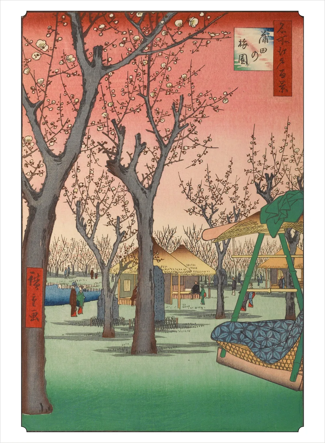 Pomegranate Hiroshige postkortbog 30 landskaber Japan