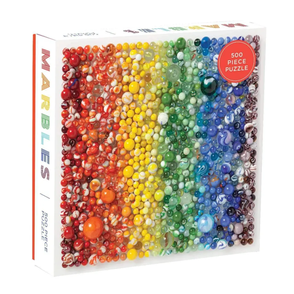 Good Puzzle Co. Rainbow Marbles puslespil 500 brikker rund