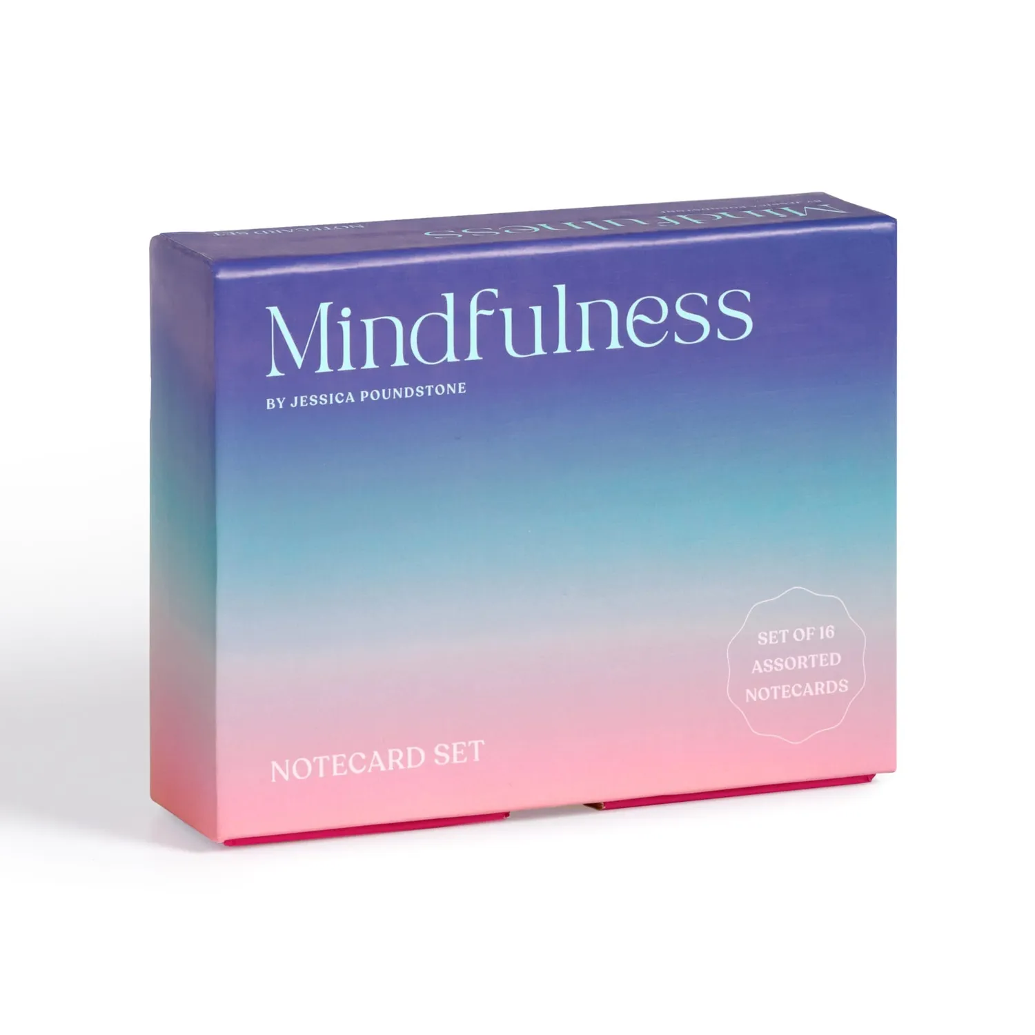 Galison Jessica Poundstone Mindfulness kort sæt 16 stk farve