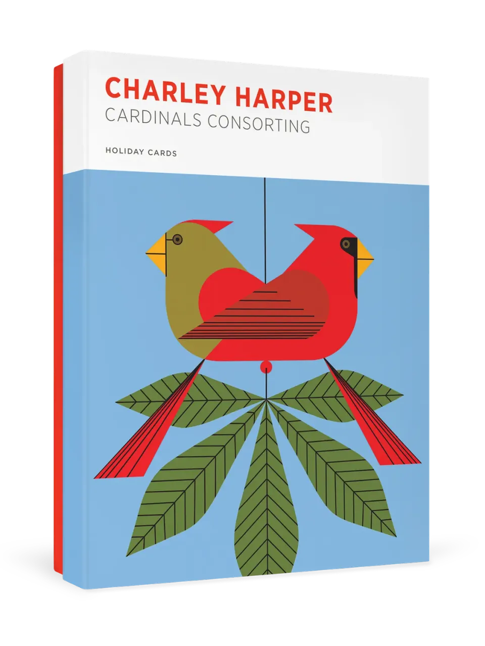 Pomegranate Charley Harper Cardinals julekort 20 stk