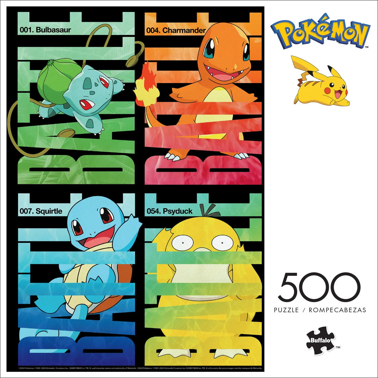 Buffalo Games Pokemon Battle puslespil 500 brikker Bulsasaur