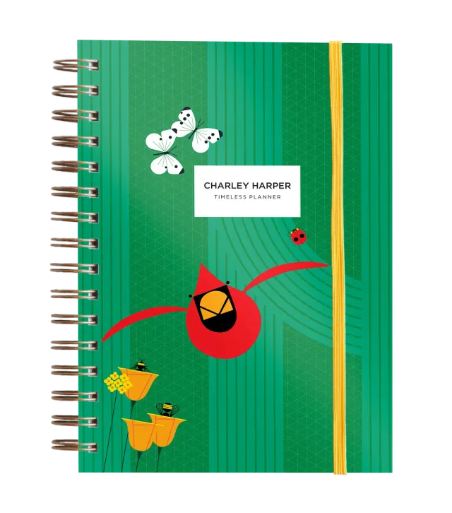 Pomegranate Charley Harper Timeless planner udateret fuglemotiv