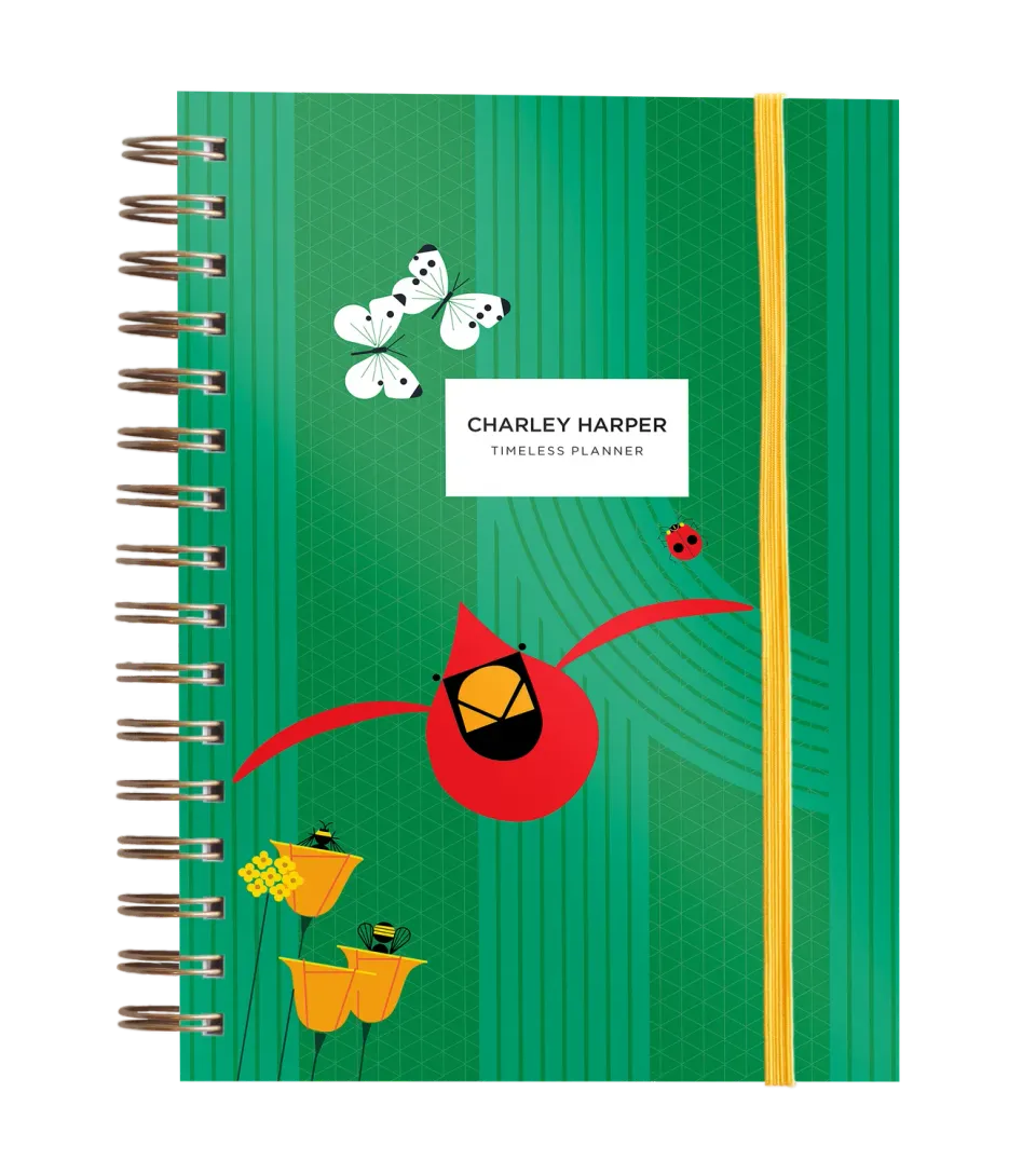 Pomegranate Charley Harper Timeless planner udateret fuglemotiv
