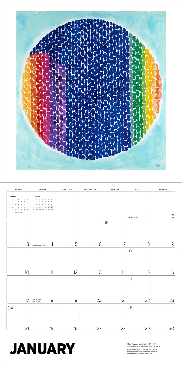Pomegranate Alma Thomas 2027 vægkalender abstrakt