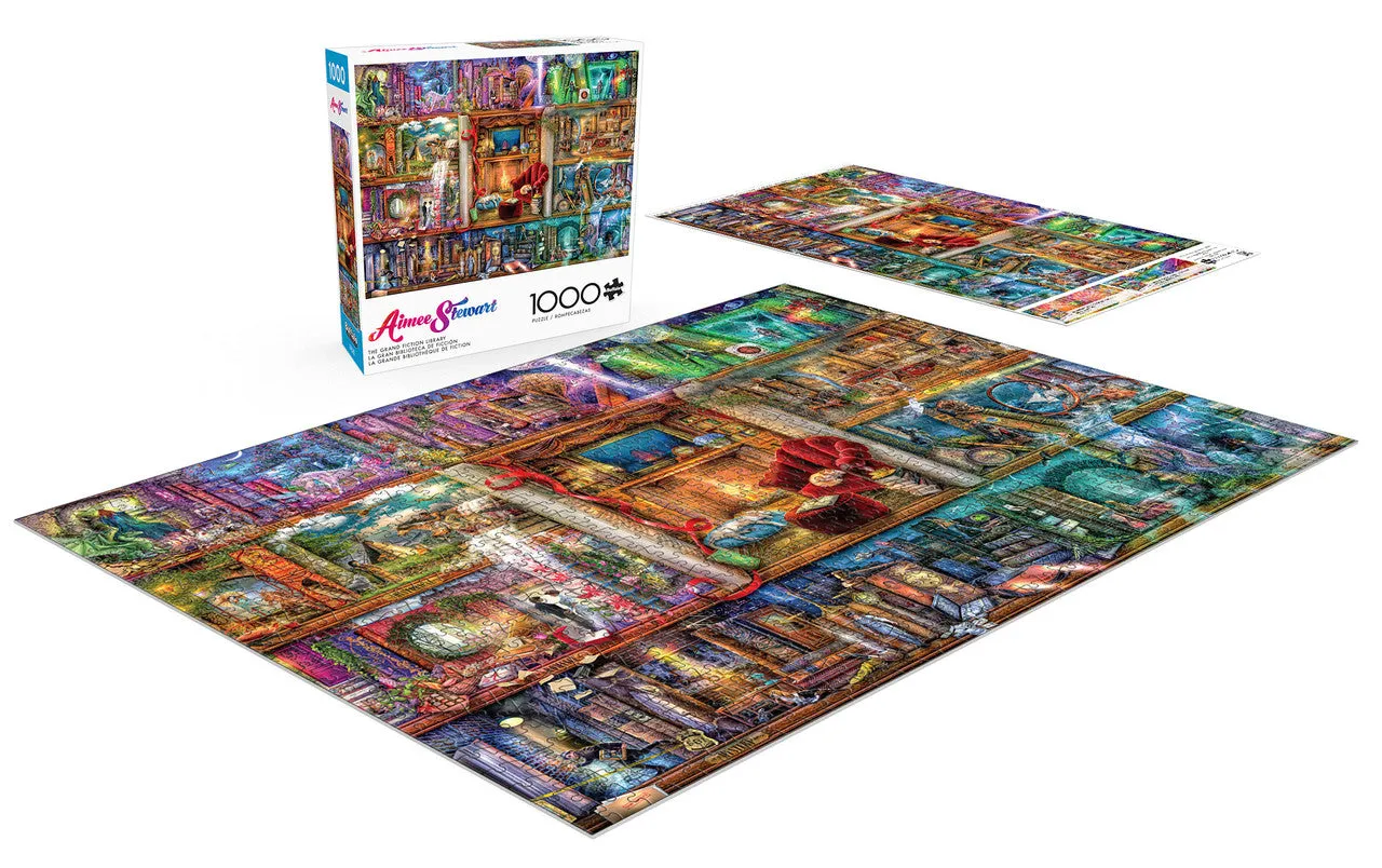 Buffalo Games The Grand Fiction Library puslespil 1000 brikker bibliotek