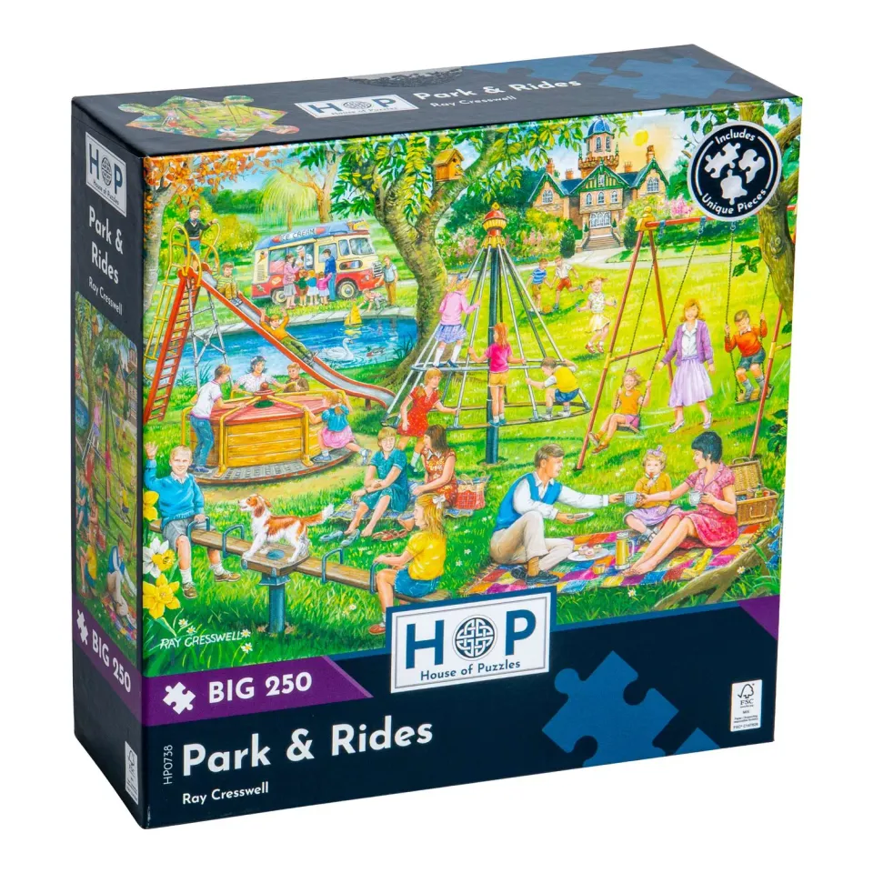 House of Puzzle Park & Rides puslespil BIG 250 store brikker