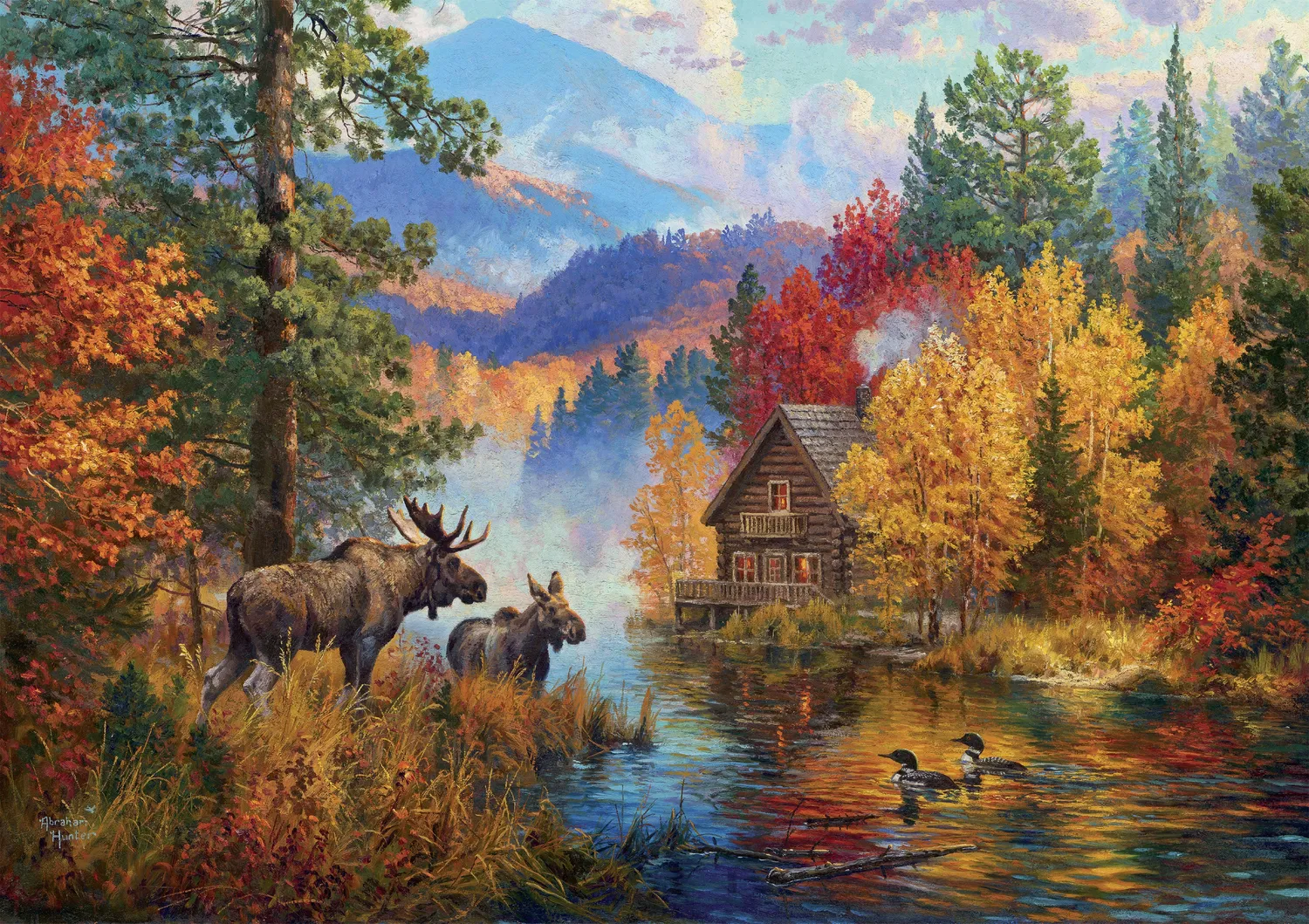 Buffalo Games Gold Adirondack Lake puslespil 500 brikker efterår