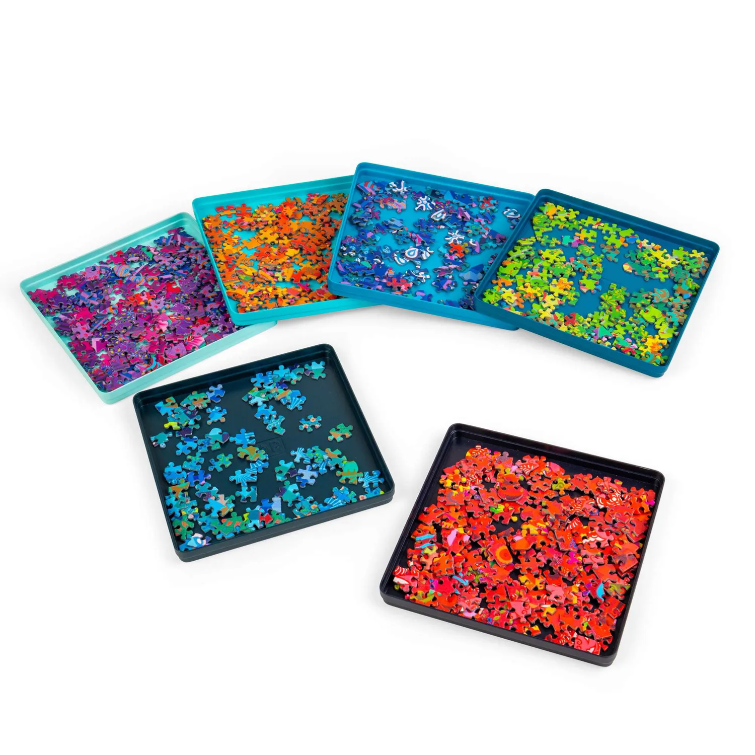House of Puzzle Sorteringsbakker puslespil 6 stk stablebare