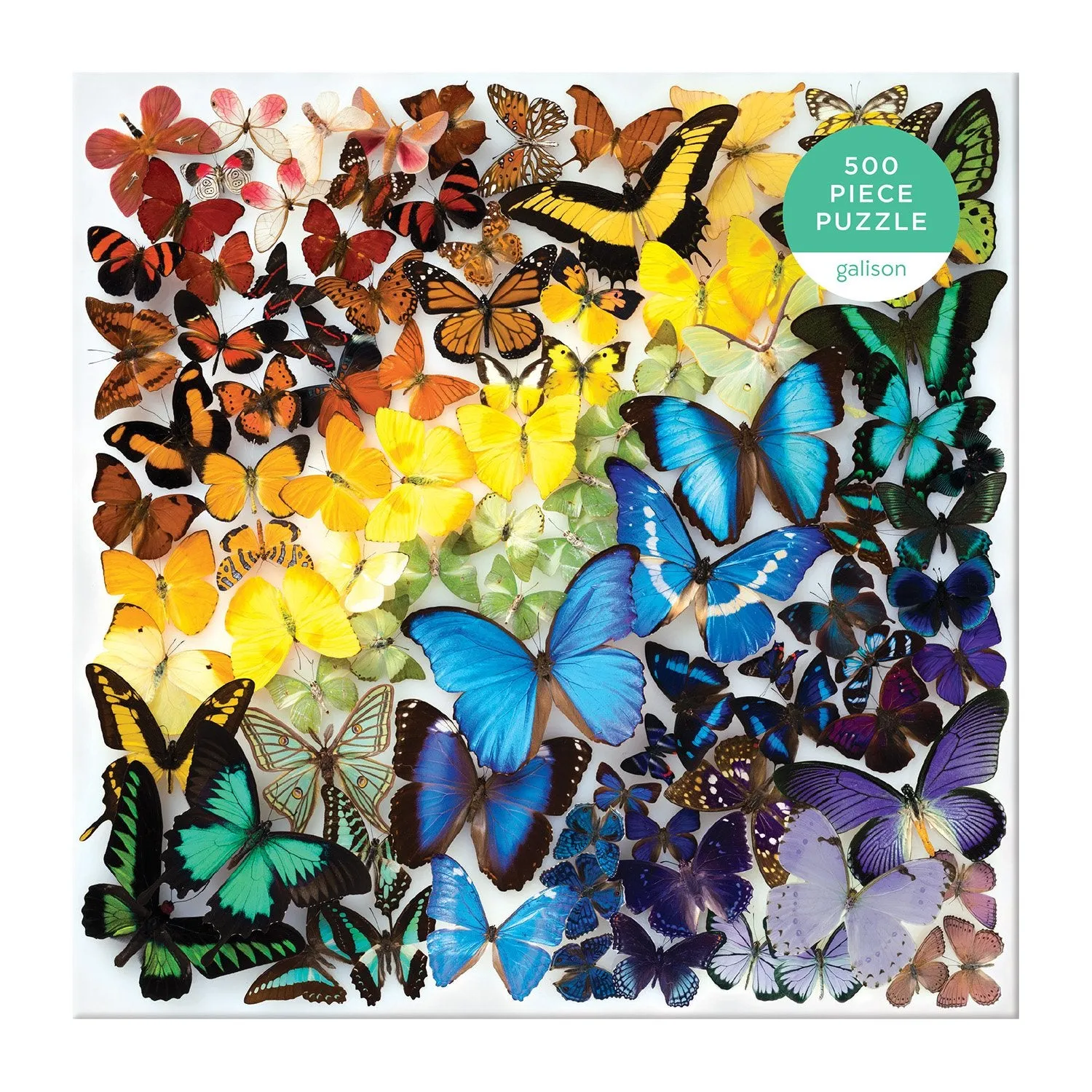 Galison Rainbow Butterflies 500 puslespil sommerfugle