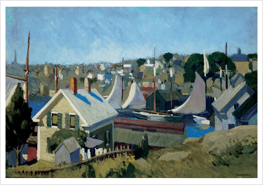 Pomegranate Edward Hopper New England kort 20 stk kyst