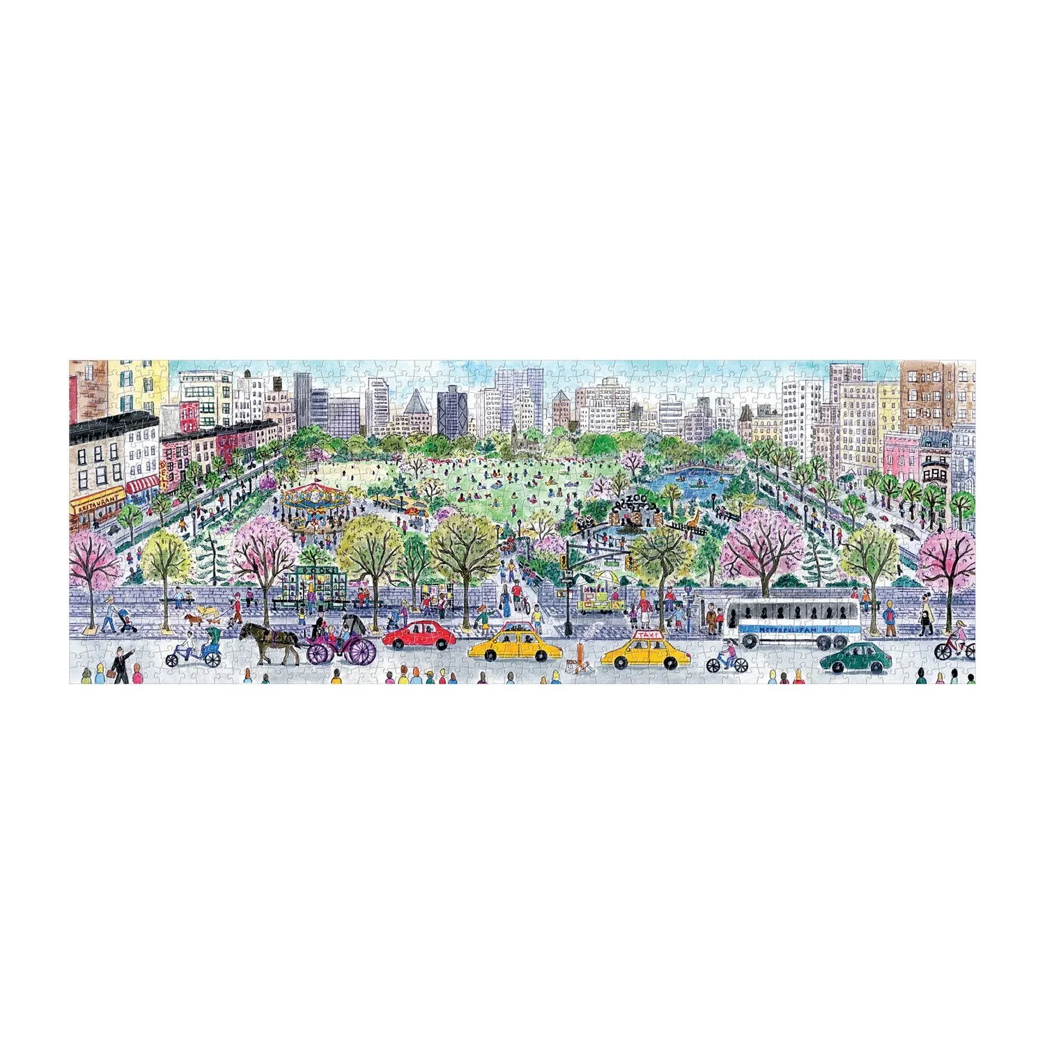 Galison Michael Storrings Cityscape panoramapuslespil 1000 brikker