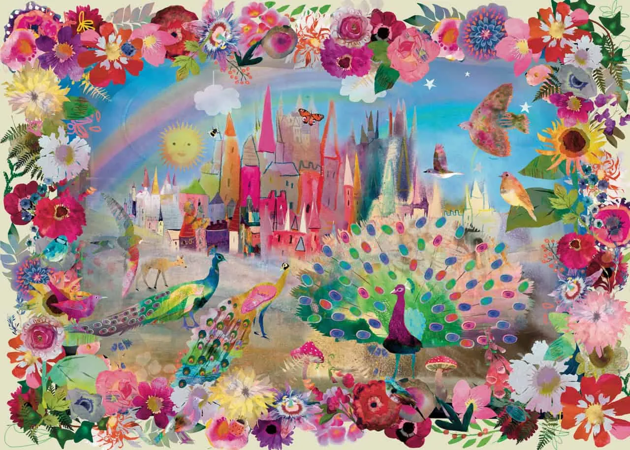 Elena Essex Peacock Castle puslespil 1000 brikker 70x50 voksne