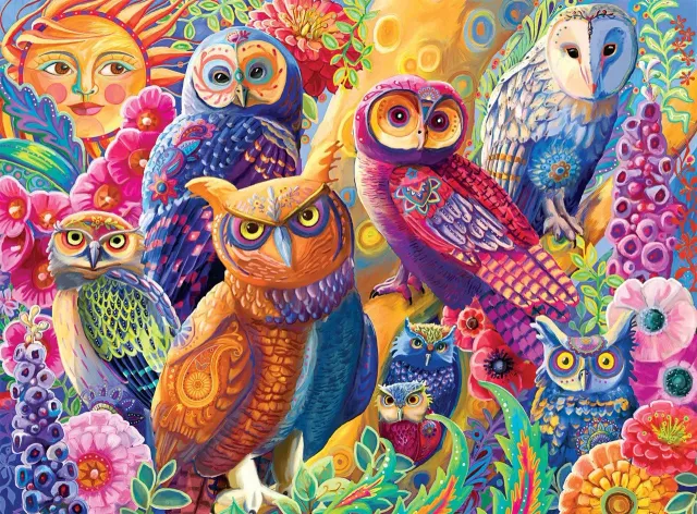 Buffalo Games Vivid Owl Autonomy puslespil 1000 brikker