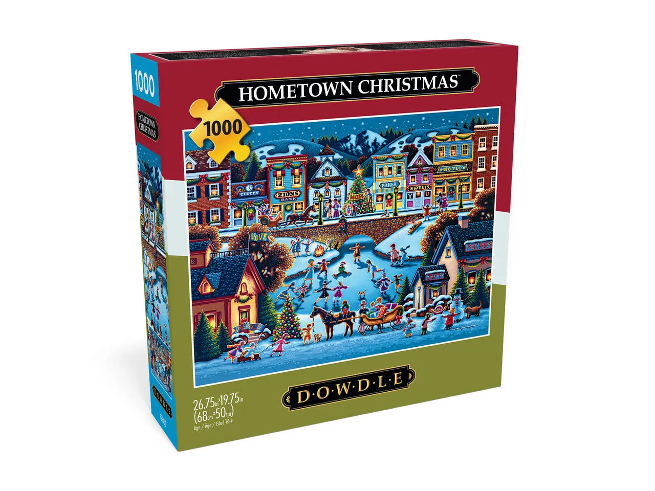 Buffalo Games Eric Dowdle Hometown Christmas puslespil 1000 jul