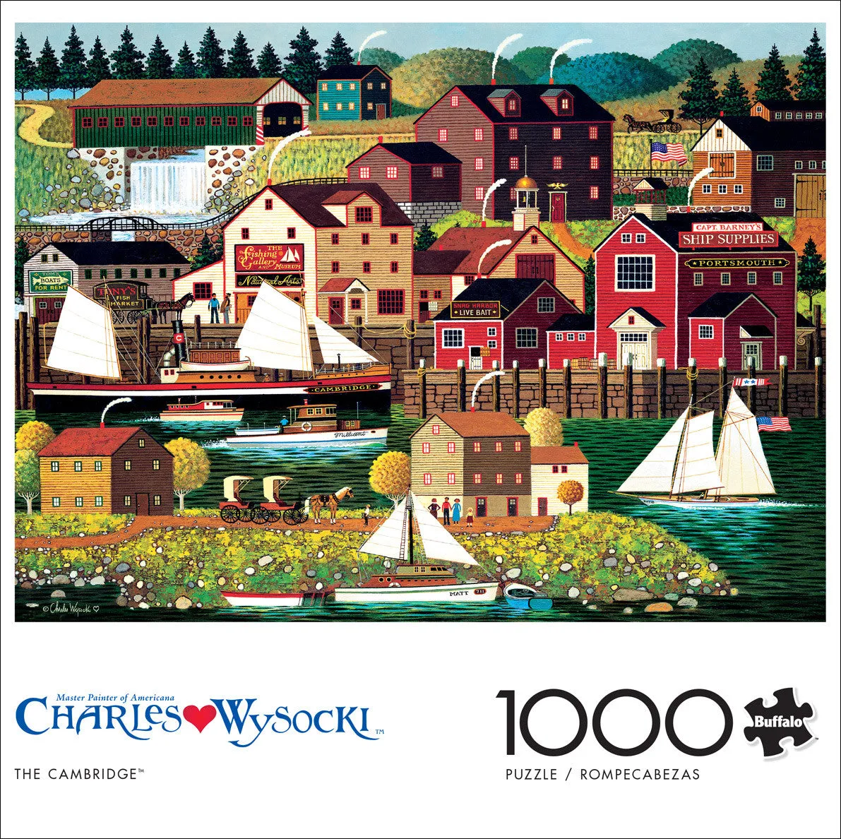 Buffalo Games Charles Wysocki The Cambridge puslespil 1000 brikker