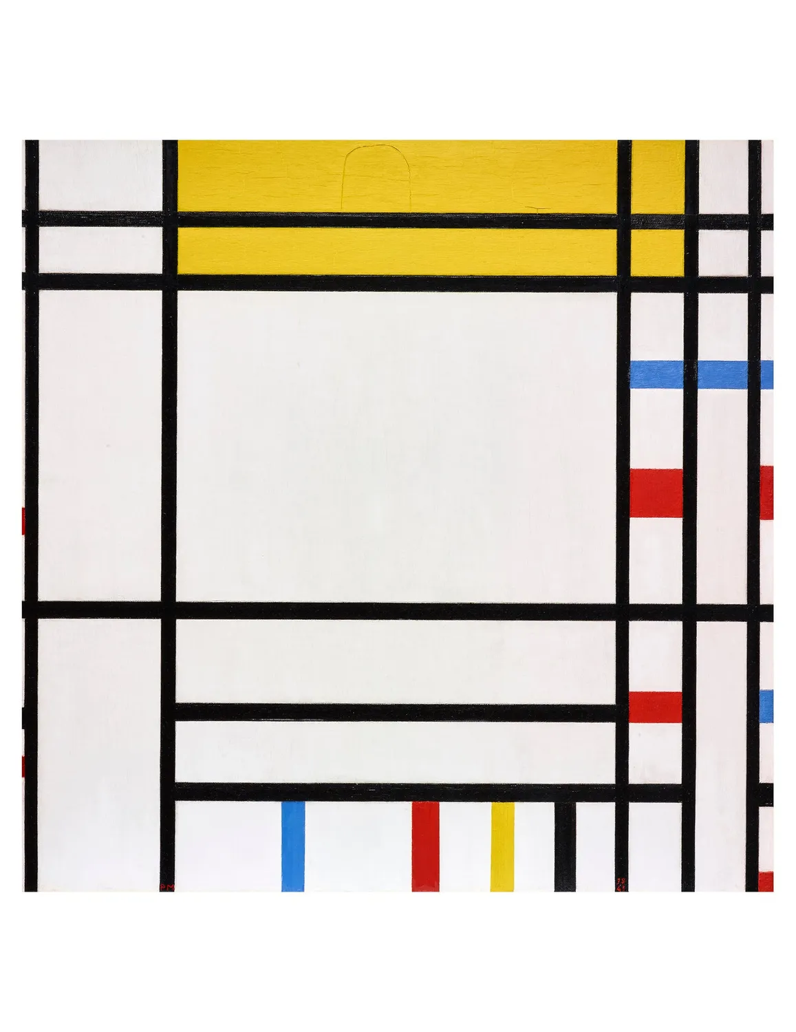 Pomegranate Mondrian brevkortsæt æske 4 kort abstrakt
