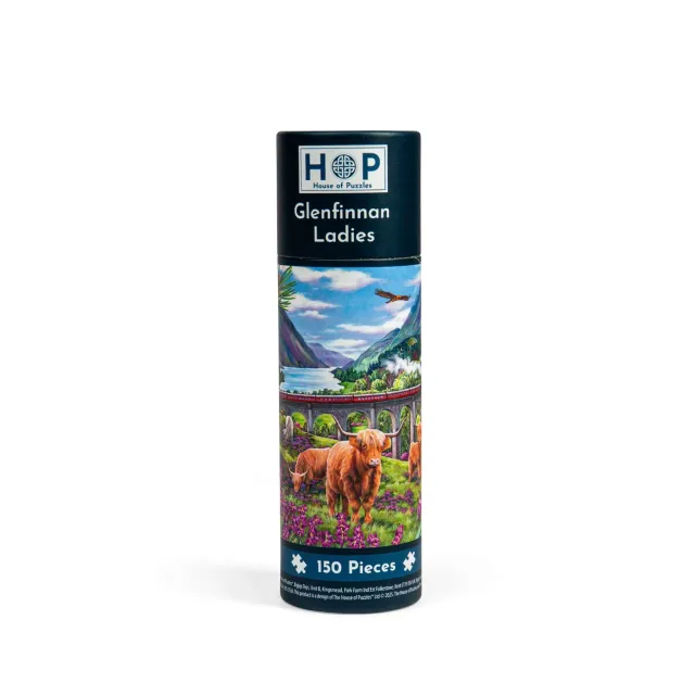 House of Puzzles Glenfinnan puslespil 150 brikker i tube
