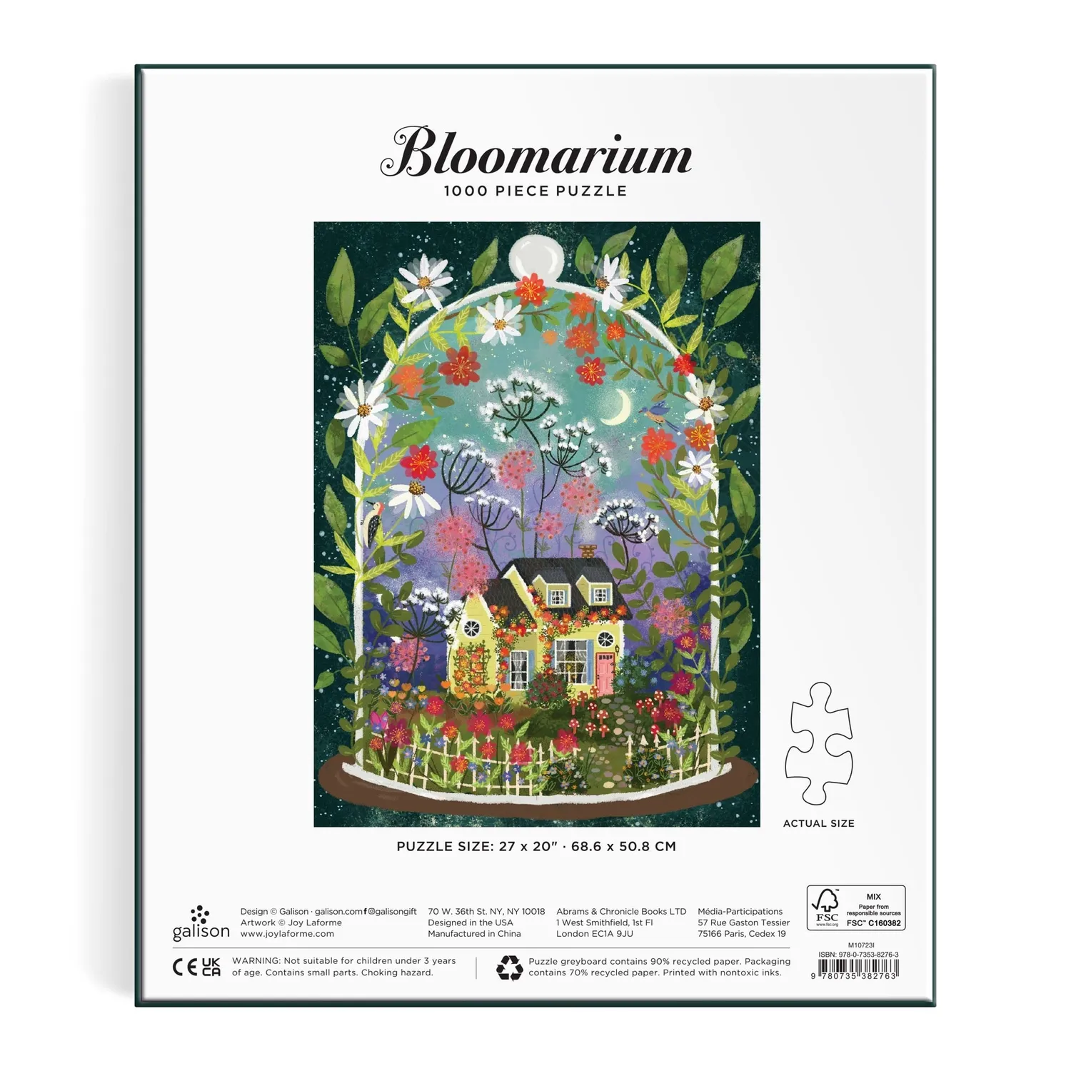 Good Puzzle Co. Joy Laforme Bloomarium puslespil 1000 brikker blomster