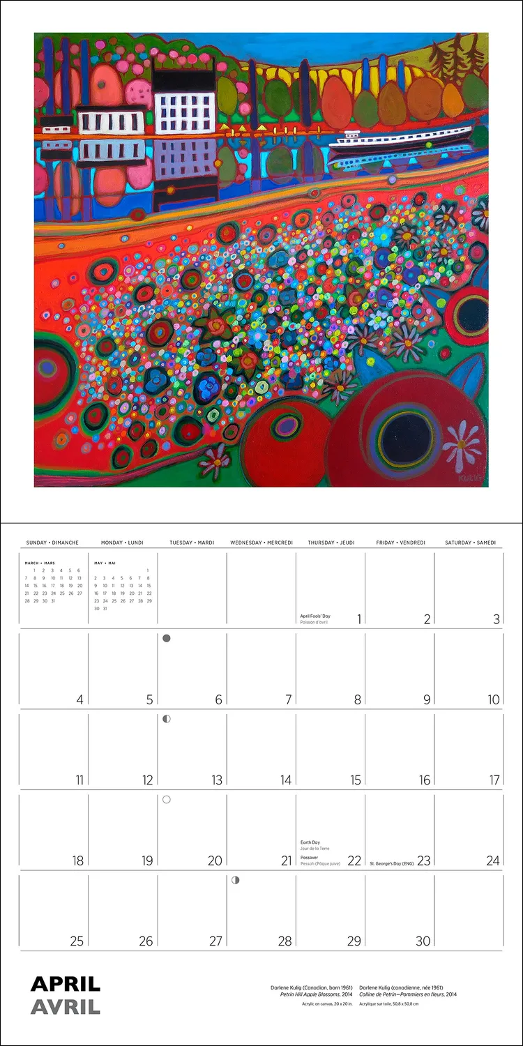 Darlene Kulig 2027 vægkalender landskab
