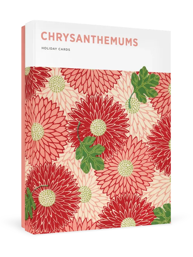 Pomegranate Chrysanthemums julekort blomster æske