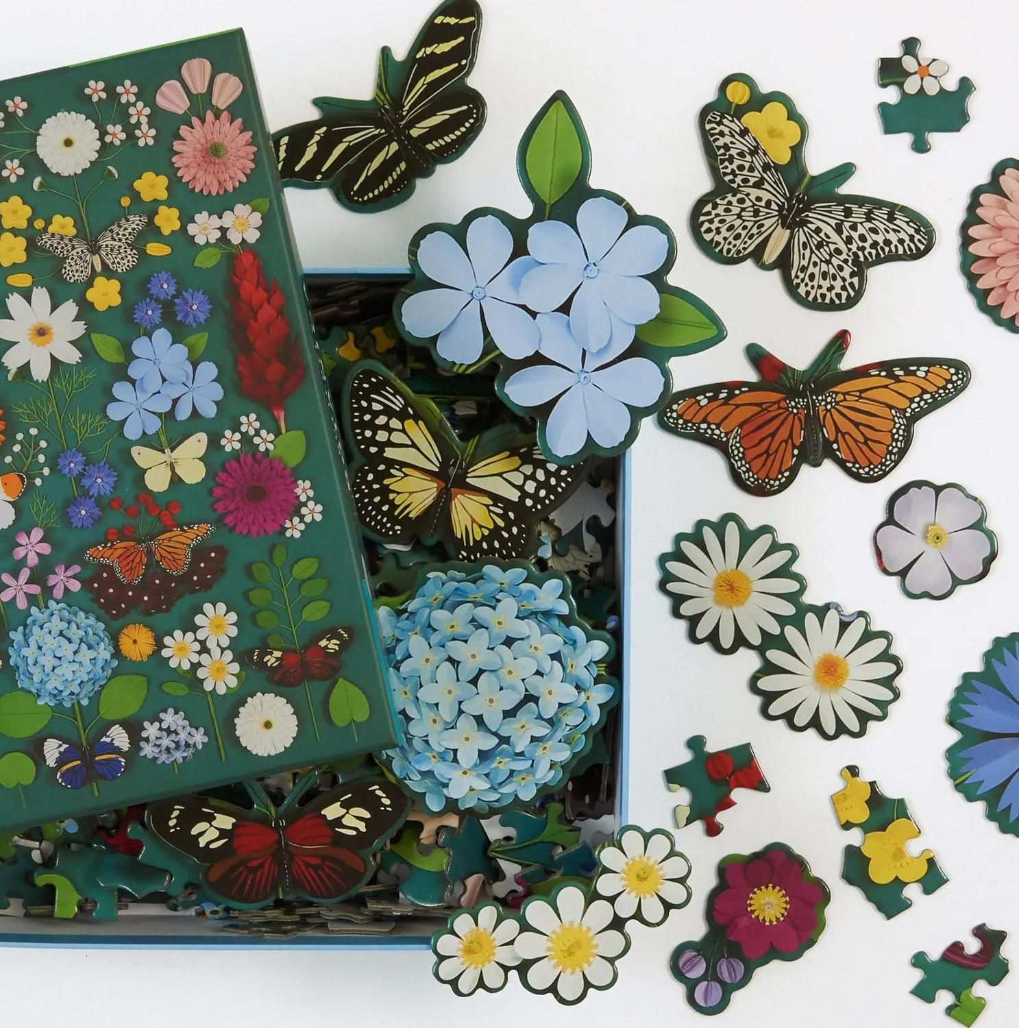 Good Puzzle Co. Butterfly Botanica puslespil 500 brikker formbrikker