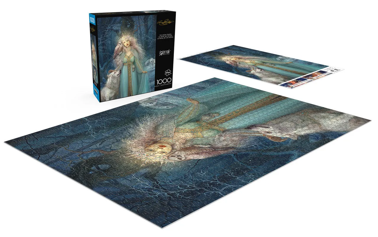 Buffalo Games Snow Queen puslespil 1000 brikker glitter