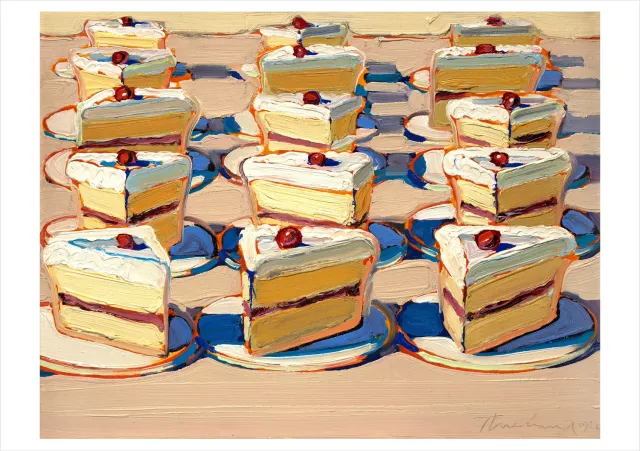 Pomegranate Wayne Thiebaud Boston Cremes brevkort enkelt