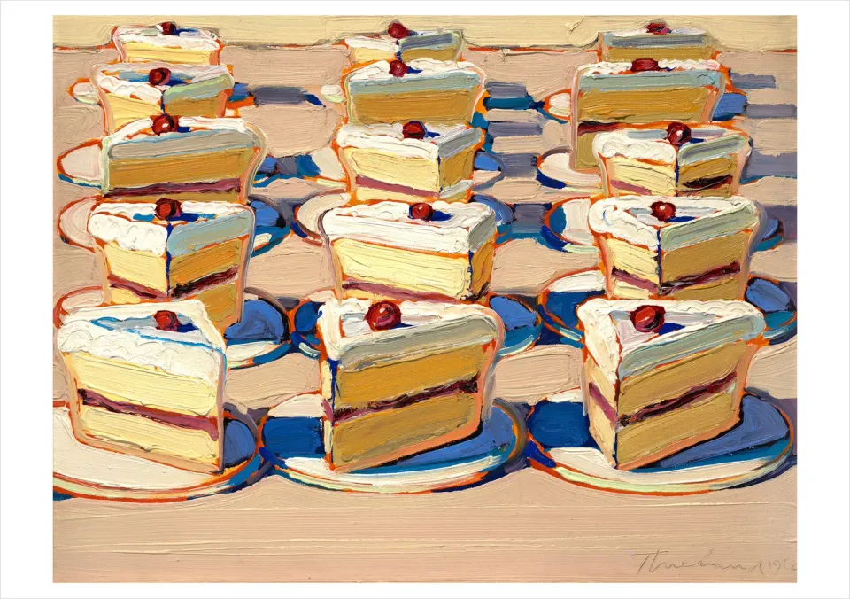 Pomegranate Wayne Thiebaud Boston Cremes brevkort enkelt