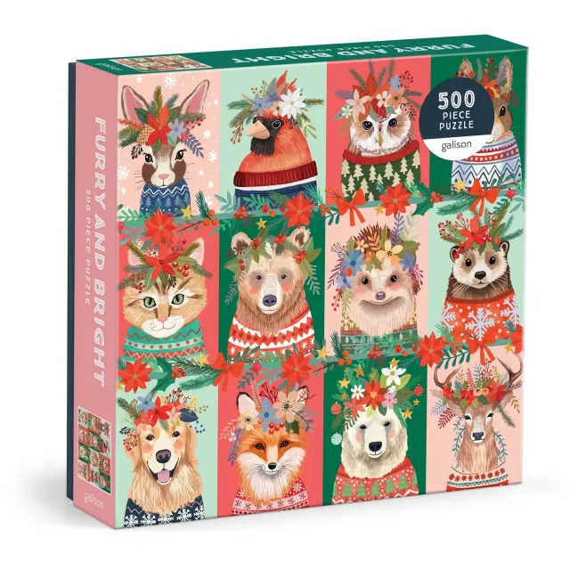 Good Puzzle Co. Furry And Bright puslespil 500 brikker jul